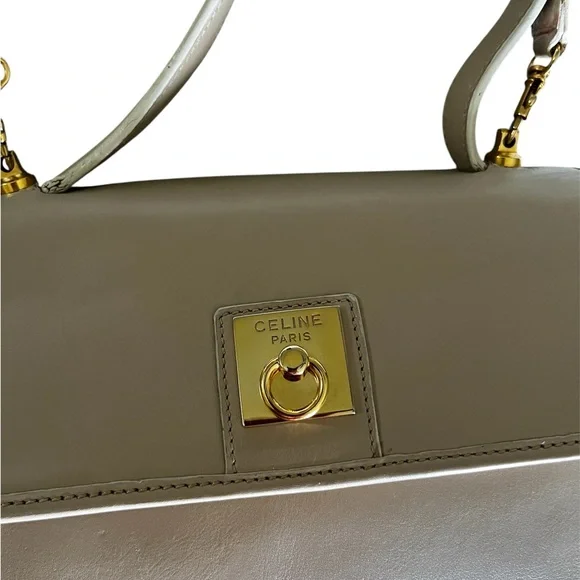 Celine beige Leather Shoulder Bag - Picture 6 of 10